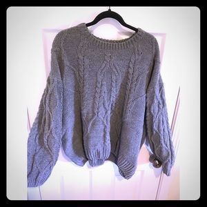 Knitted Gray Sweater